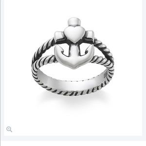 James Avery Anchor Ring Faith Hope Love Rope